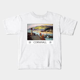 Vintage British Rail Travel Poster: Cornwall Kids T-Shirt